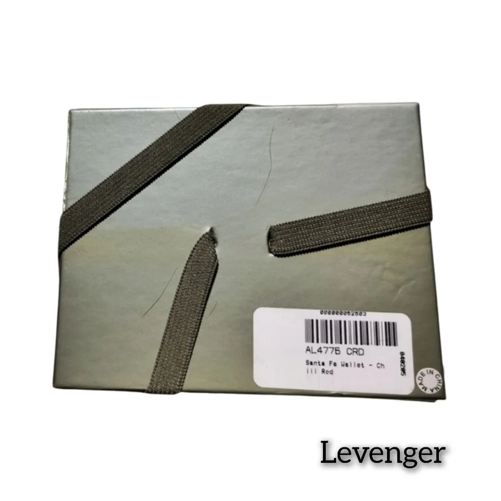 Levenger - Genuine Leather Bifold Wallet with Zippered Pocket for Change